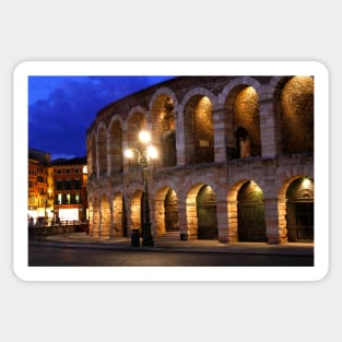 Night at the Arena in Verona Sticker